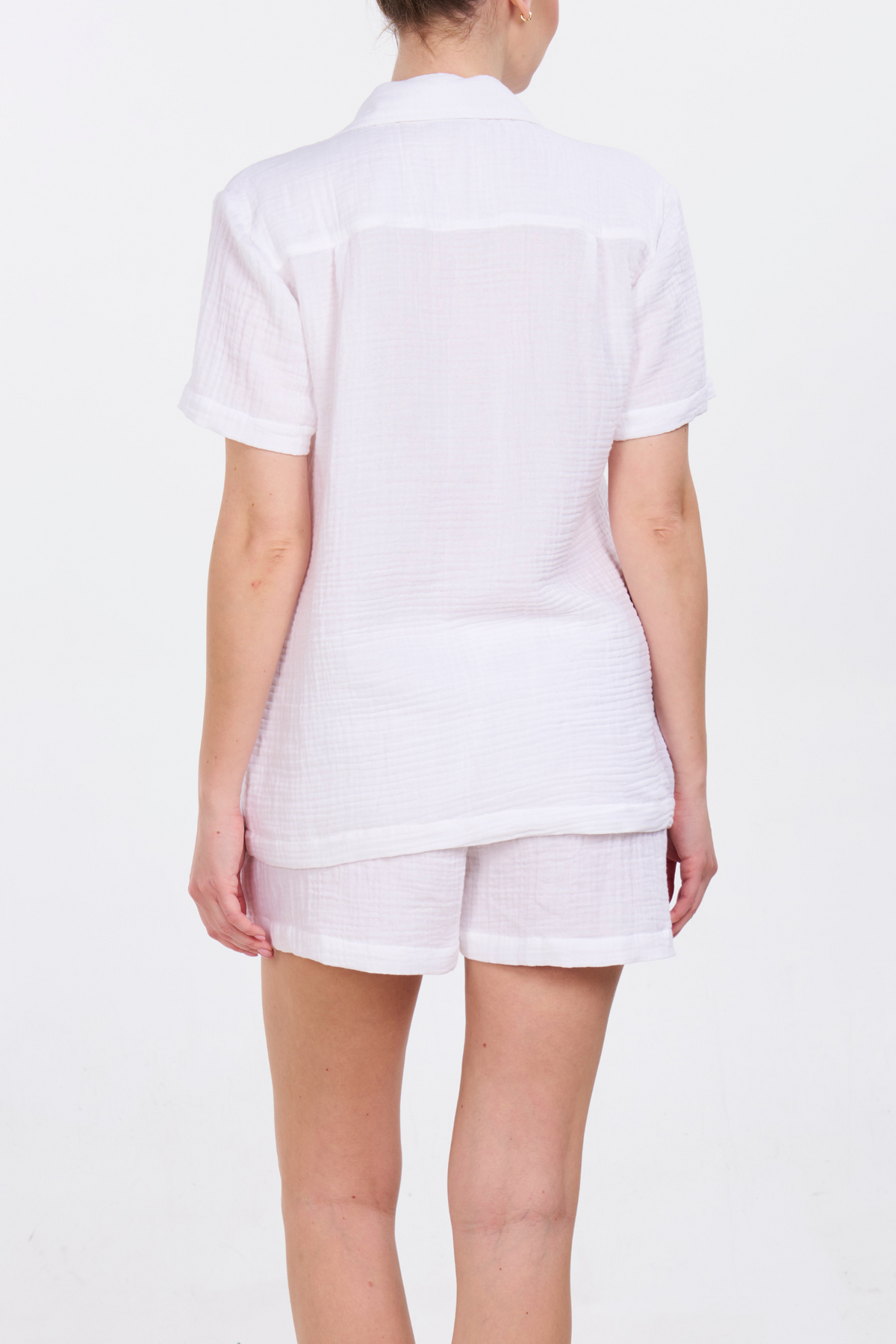 Angel Short Set - White – Pajama Set – Cream