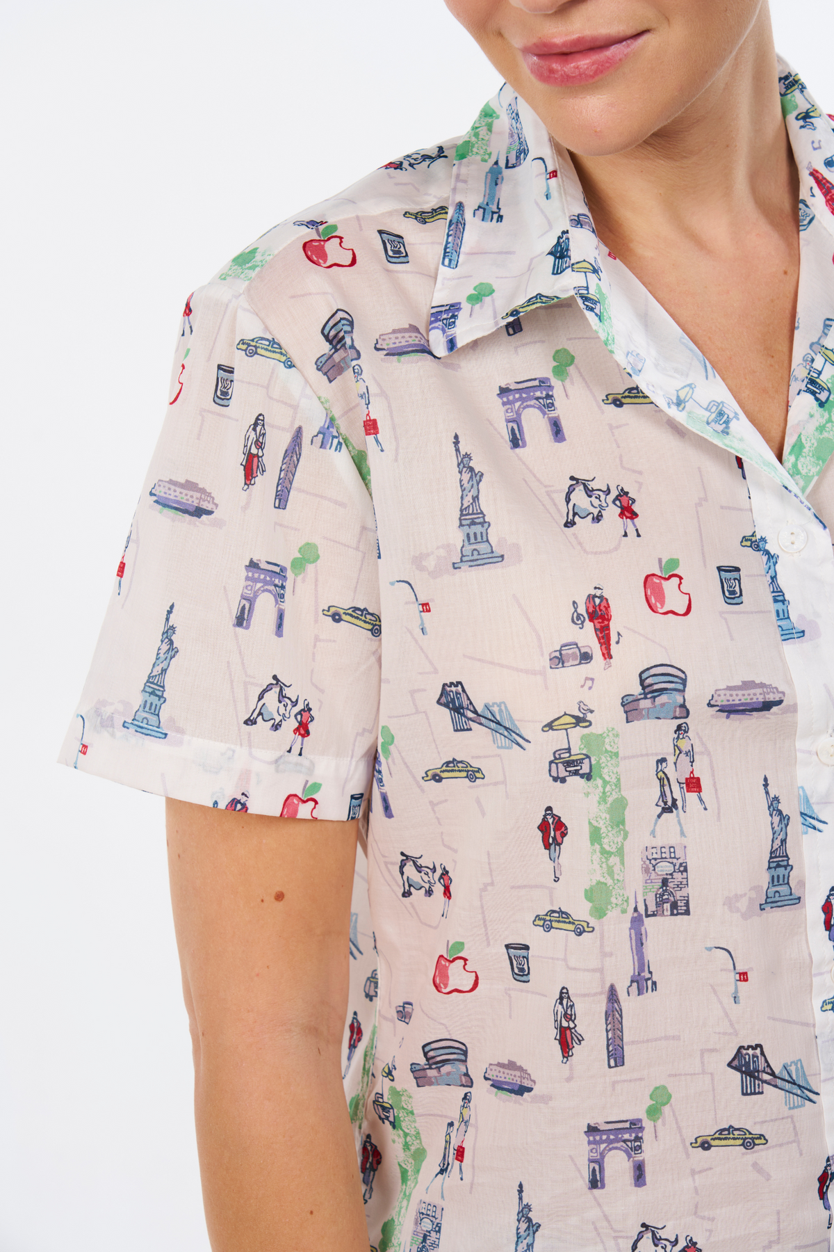 New York City Print Short Set – Pajama Set – MULTI
