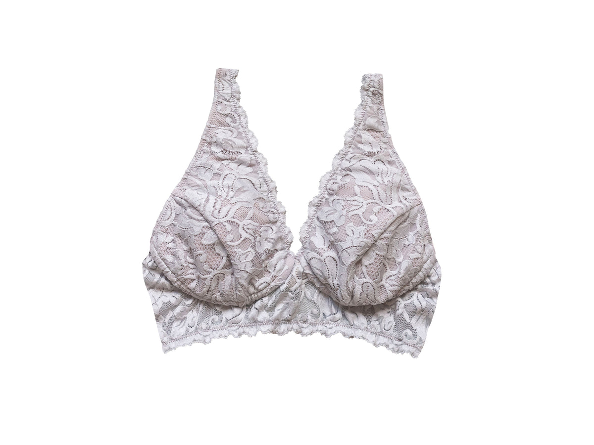 Vela Wireless Bra, Grey / Mauve – Bra