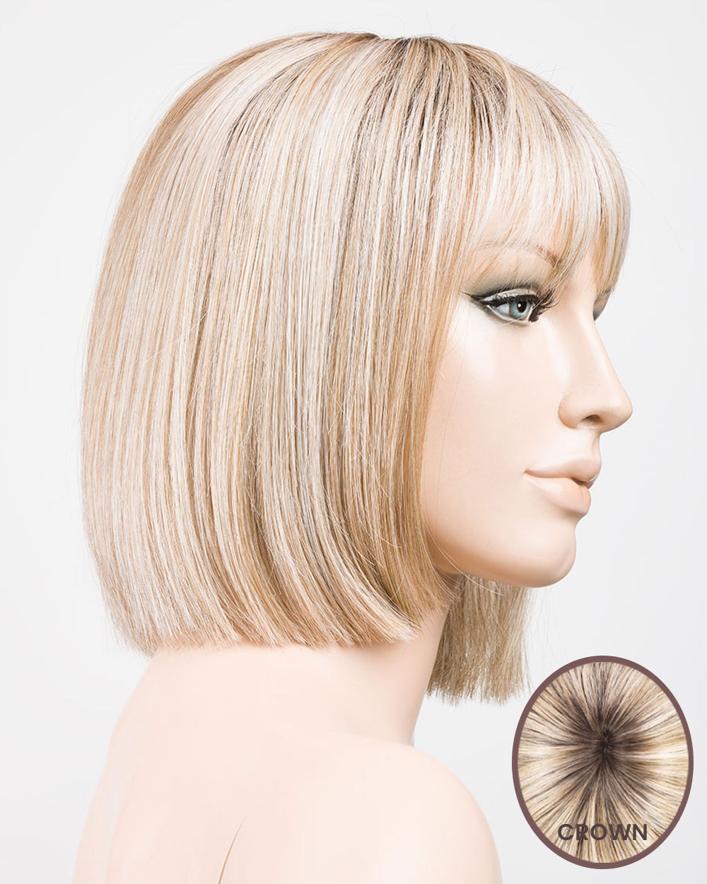 Cleo-Petite/Average | Monofilament Crown Synthetic Wig by Ellen Wille – Wigs – Black