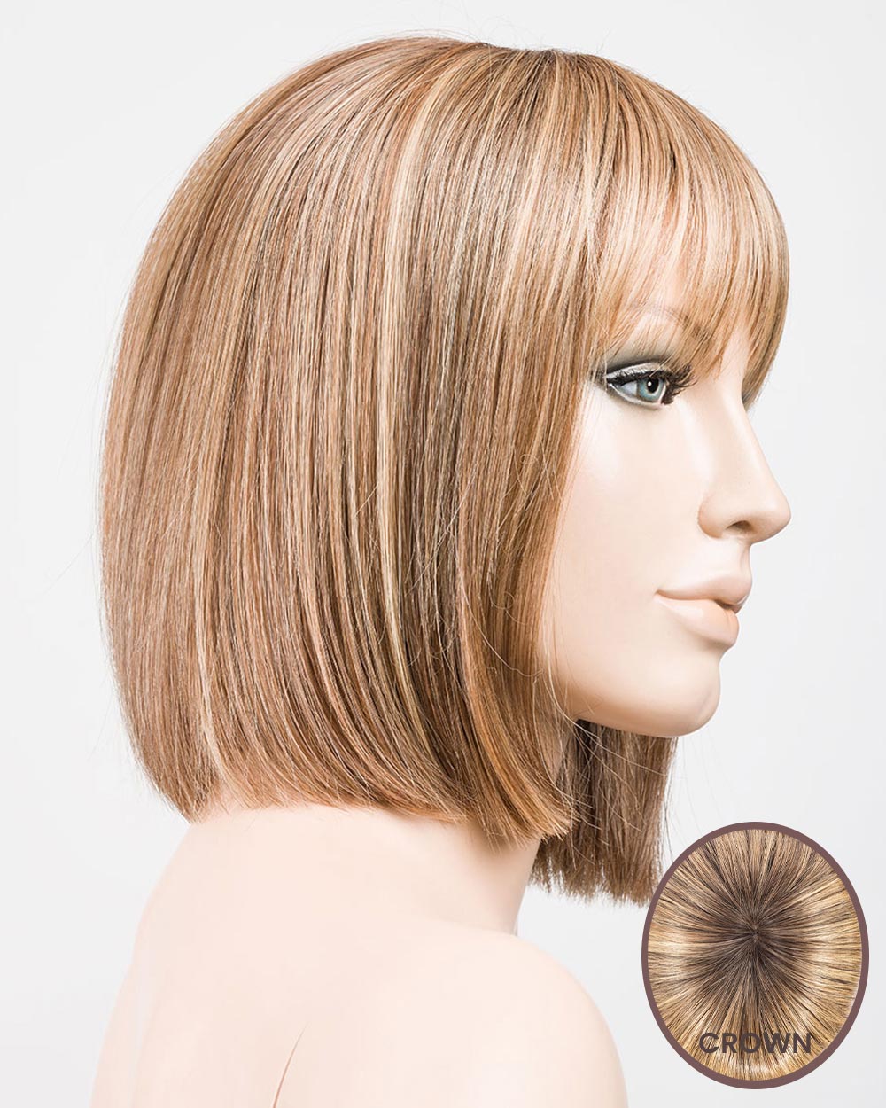 Cleo-Petite/Average | Monofilament Crown Synthetic Wig by Ellen Wille – Wigs – Black