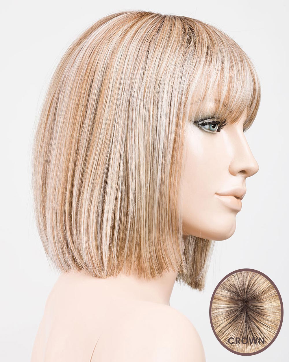 Cleo-Petite/Average | Monofilament Crown Synthetic Wig by Ellen Wille – Wigs – Black