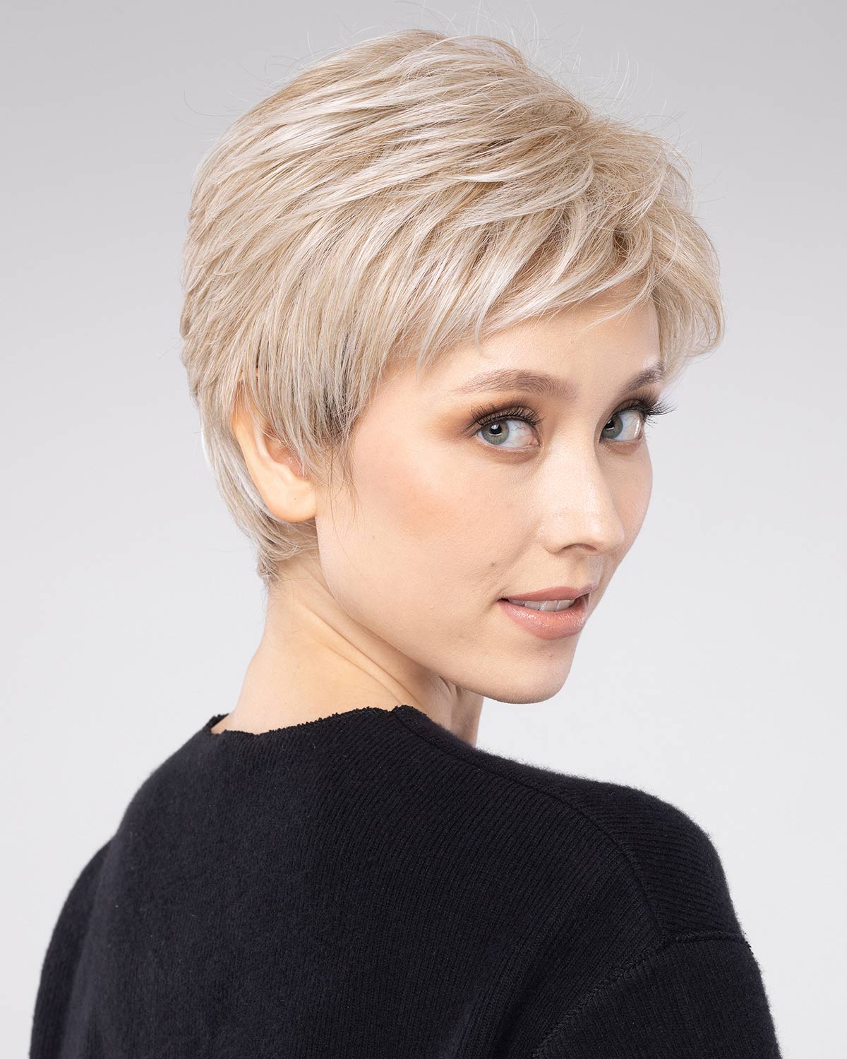 Feathered Layers | Lace Front & Monofilament Part Synthetic Wig by Stephen Designs – Wigs – S8
