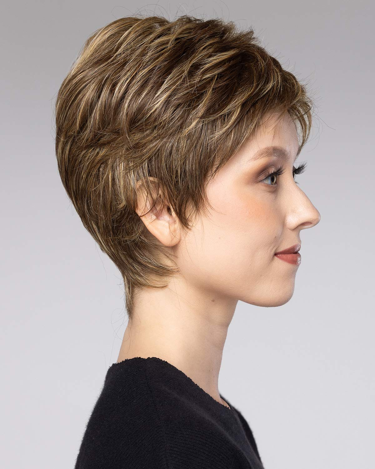 Feathered Layers | Lace Front & Monofilament Part Synthetic Wig by Stephen Designs – Wigs – S8