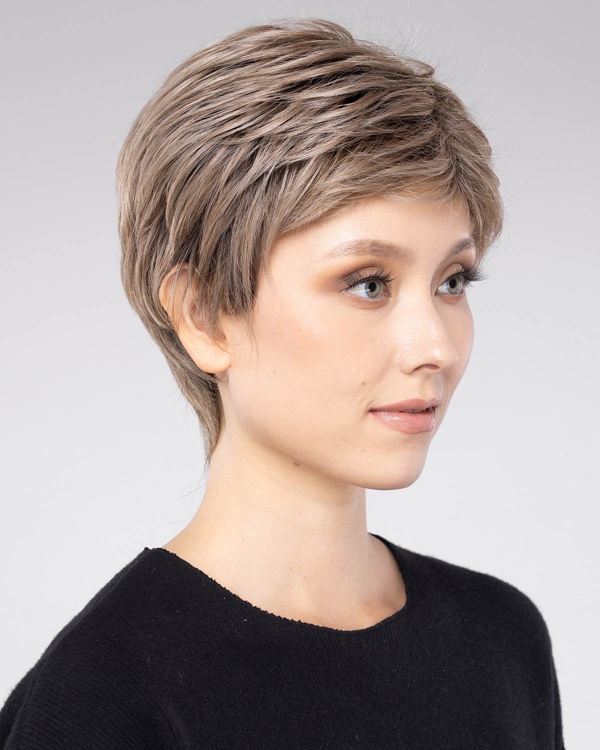Feathered Layers | Lace Front & Monofilament Part Synthetic Wig by Stephen Designs – Wigs – S8