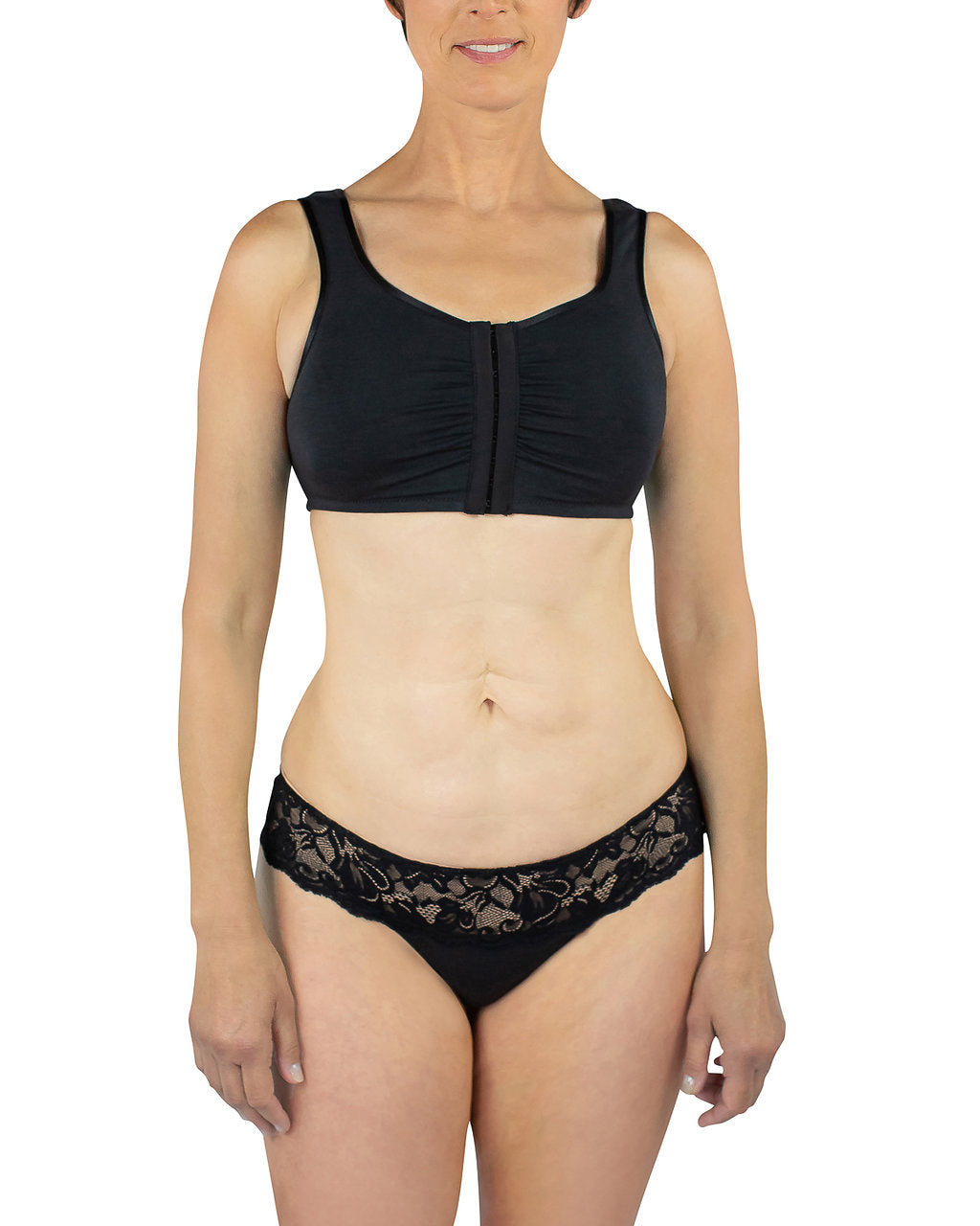 Maia Front Close Bra, Black – Bra