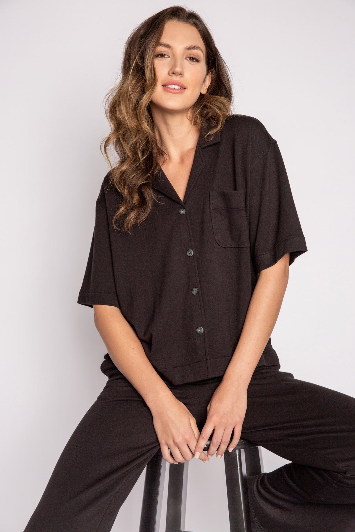 Jammie Essentials PJ Set – PJ Sets – Black