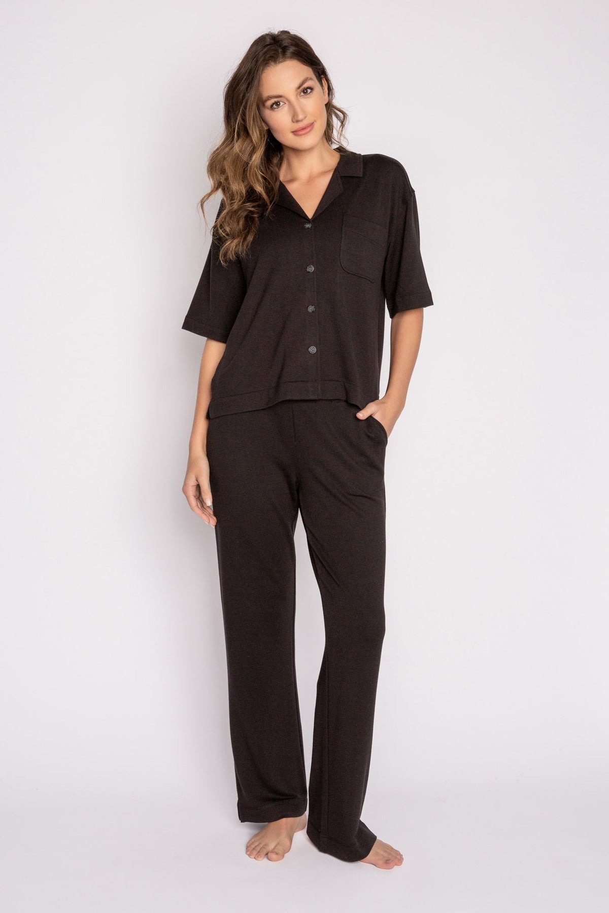 Jammie Essentials PJ Set – PJ Sets – Black