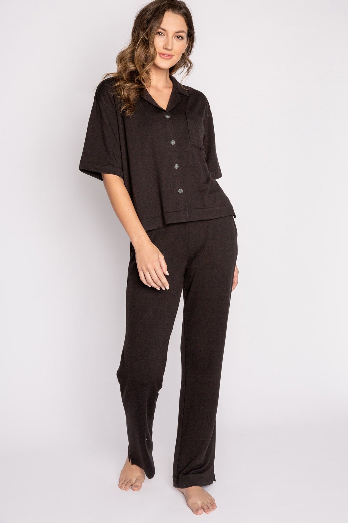 Jammie Essentials PJ Set – PJ Sets – Black