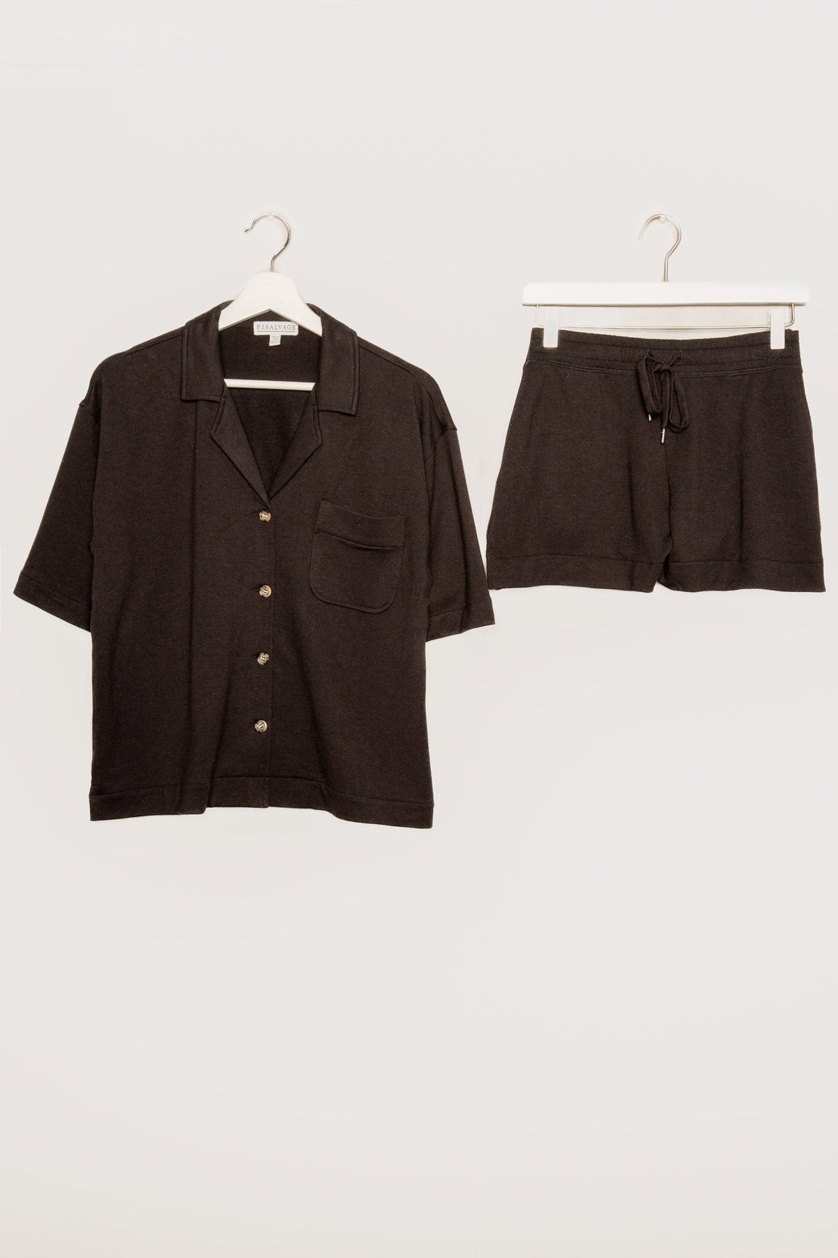 Jammie Essentials Short PJ Set – PJ Sets – Black