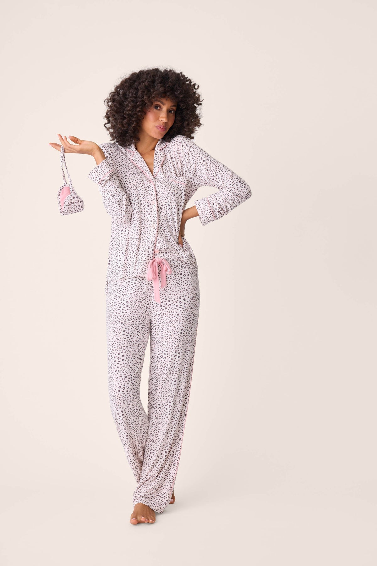 Modal Dreams 3-Piece PJ Set – PJ Sets – Stone