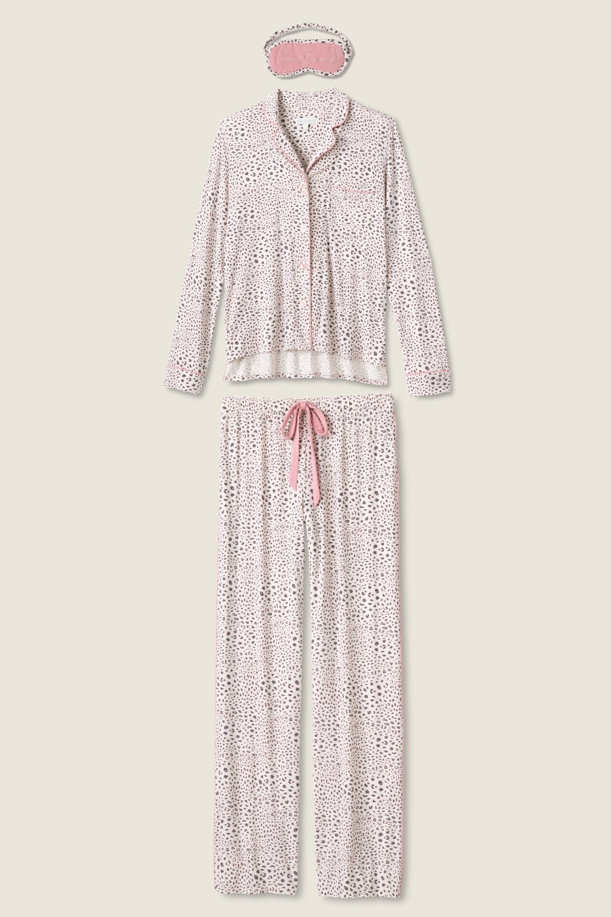Modal Dreams 3-Piece PJ Set – PJ Sets – Stone