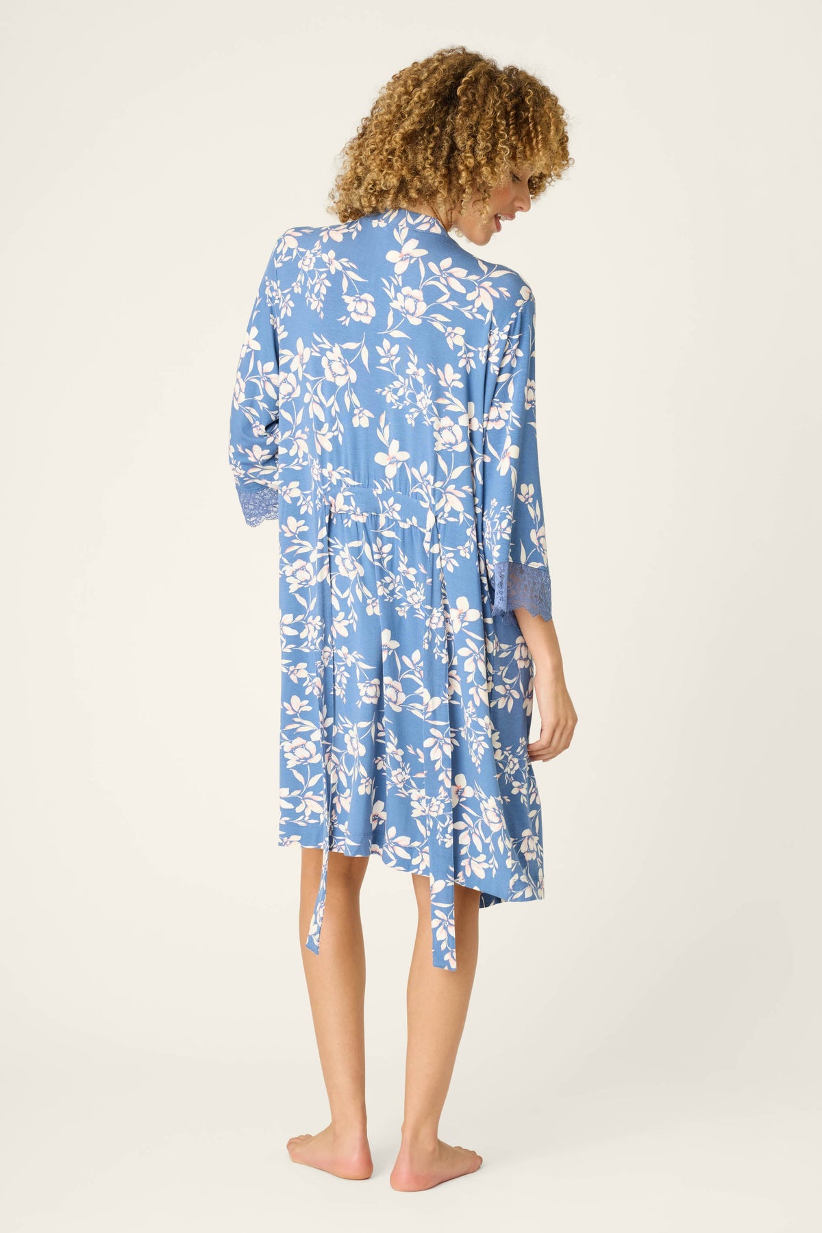 Flora Dreams Twilight Garden Robe – Robe – MOONLIGHT BLUE