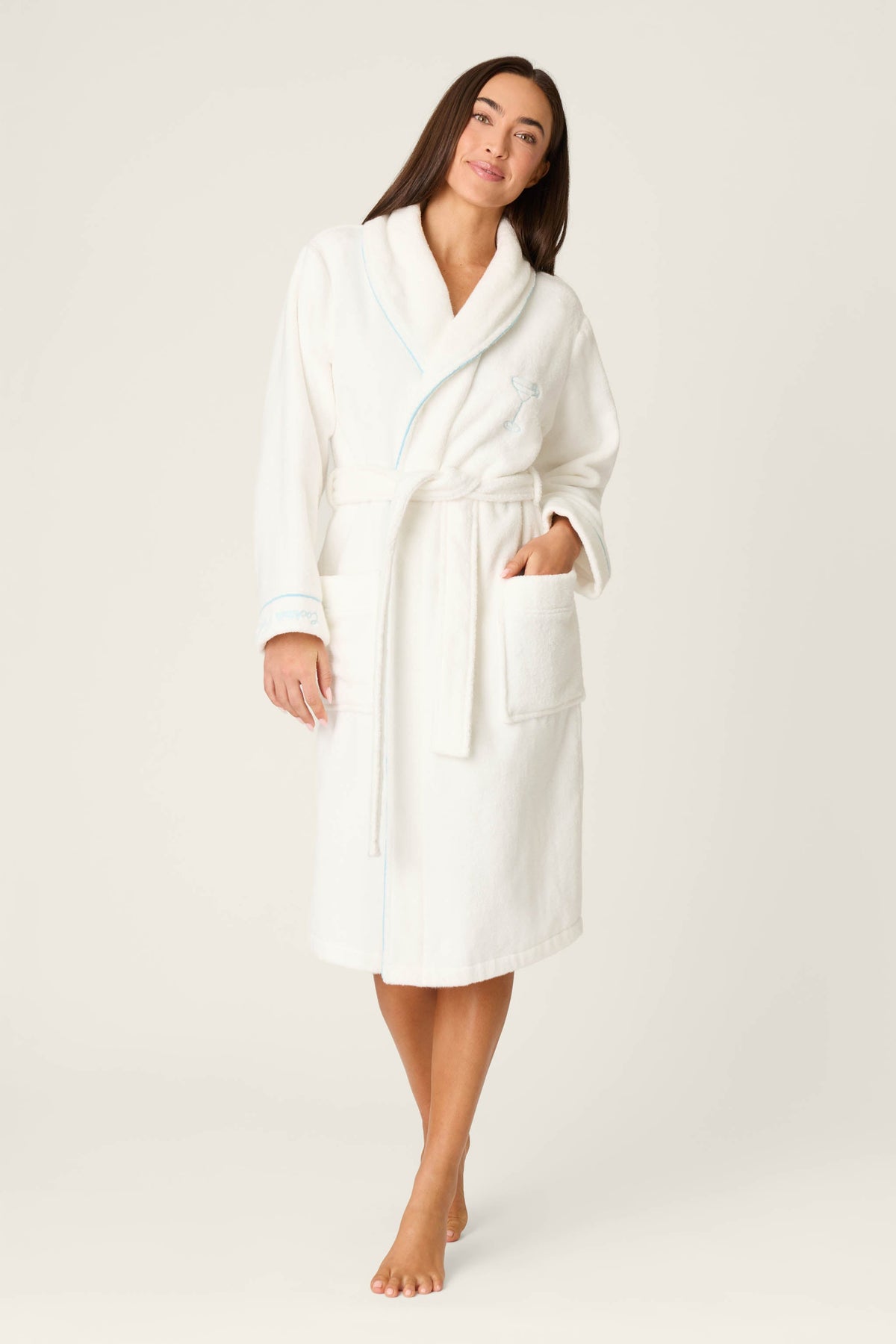 Playful Terry Happy Hour Robe – Robe – IVORY