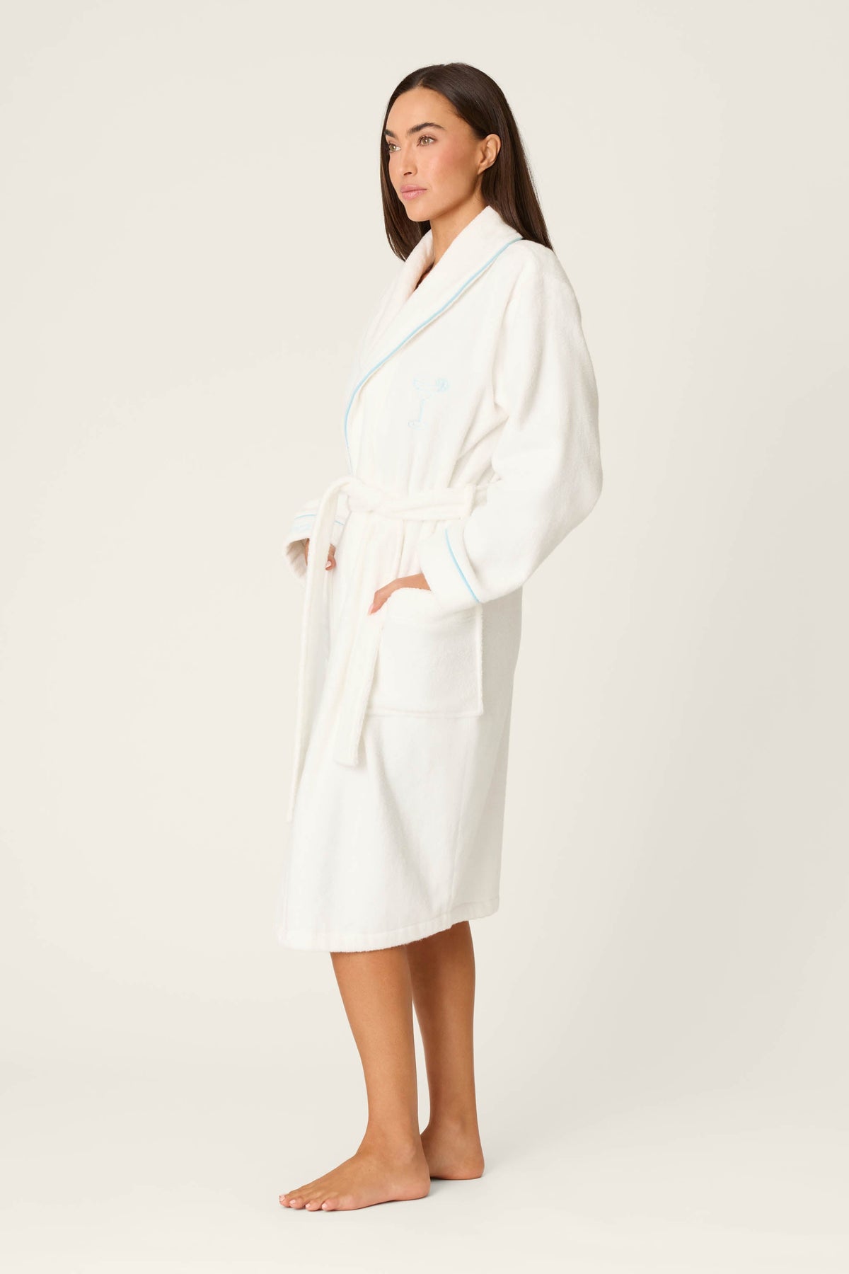 Playful Terry Happy Hour Robe – Robe – IVORY