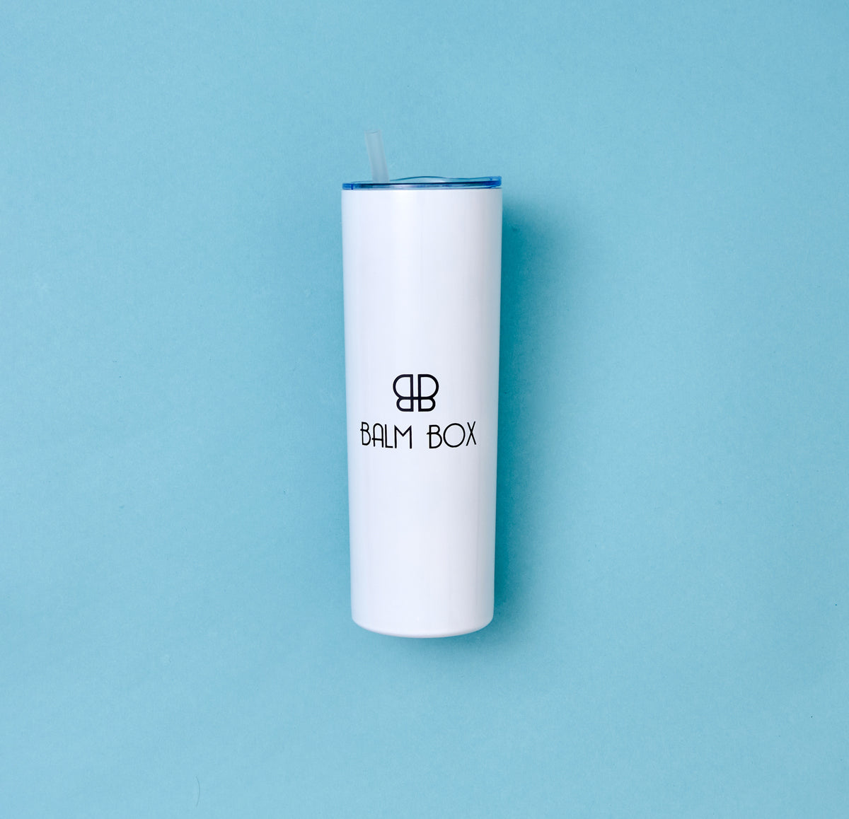 20 Ounce Stainless Steel Tumbler w/ Straw