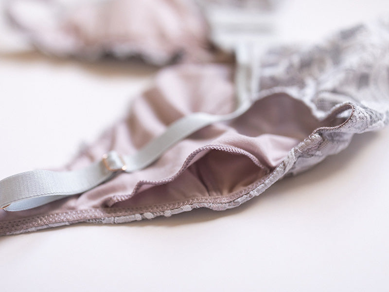 Vela Wireless Bra, Grey / Mauve – Bra